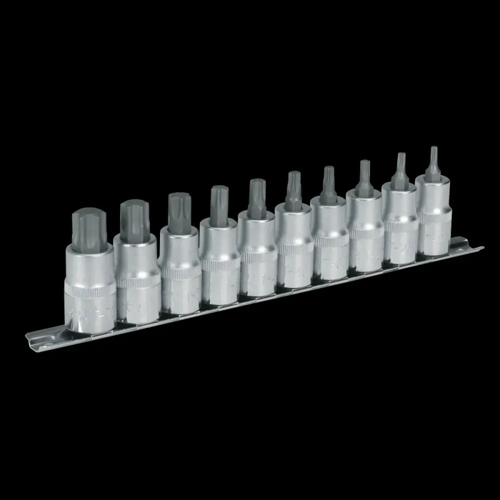 Sealey AK6208 TRX-Star* Socket Bit Place 10pc 1/2"Sq Drive