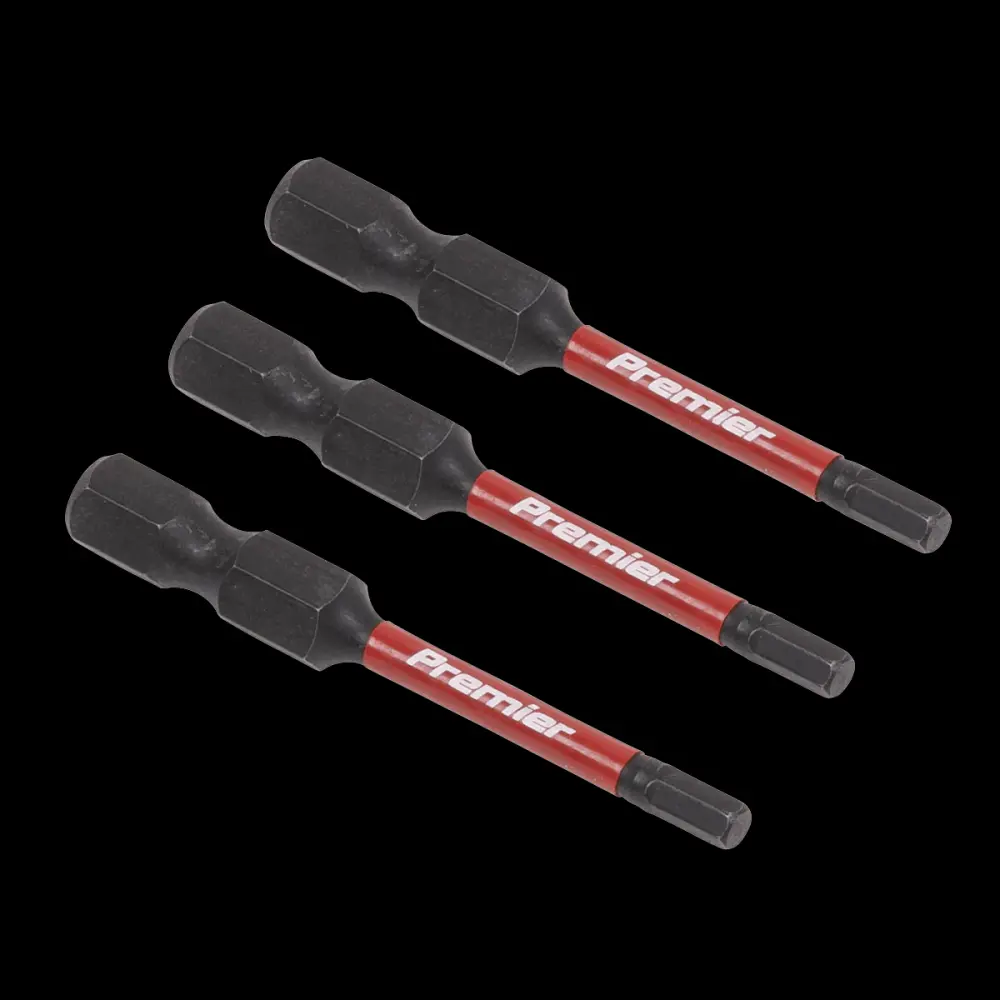 Sealey AK8236 Hex 3mm Impact Power Tool Bits 50mm - 3pc