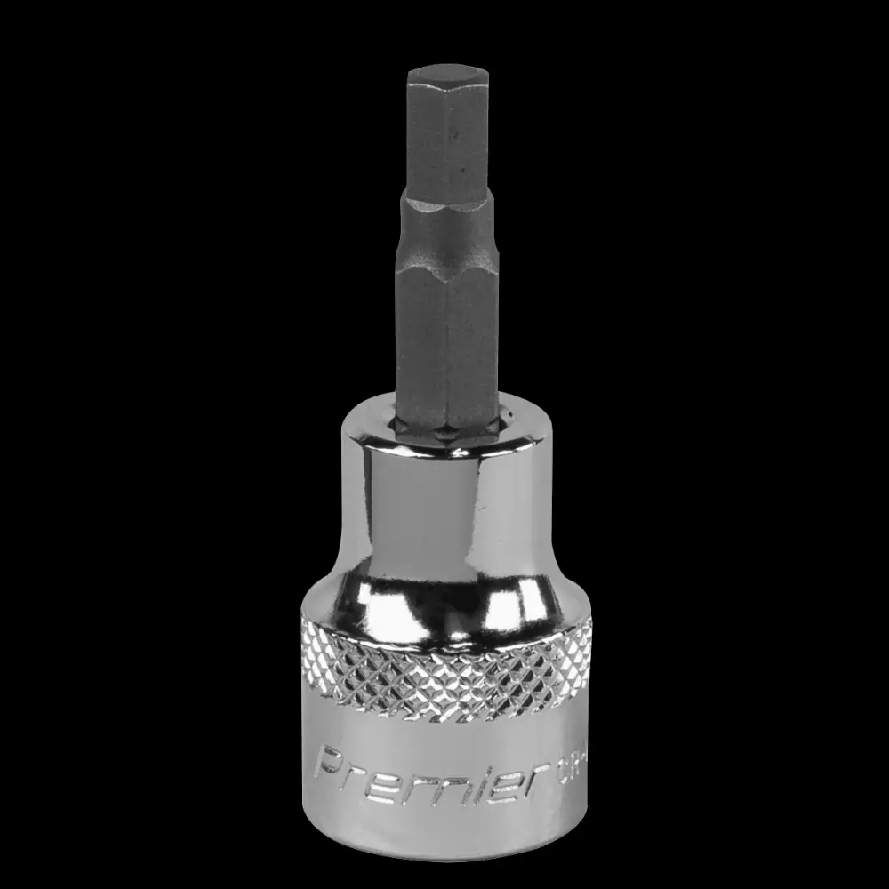 Sealey SBH008 Hex Socket Bit 5mm 3/8"Sq Drive