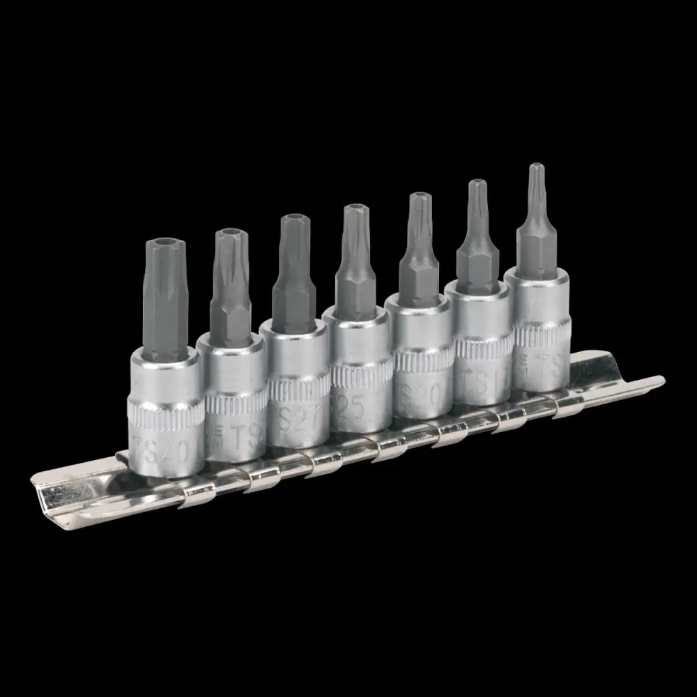 Sealey SX106 TRX-TS* Security Socket Bit Place 7pc 1/4"Sq Drive