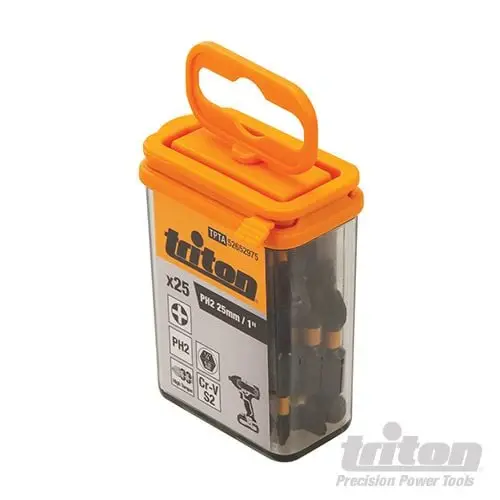 Triton Phillips Screwdriver Impact Bit 25pk PH2 25mm - 652975