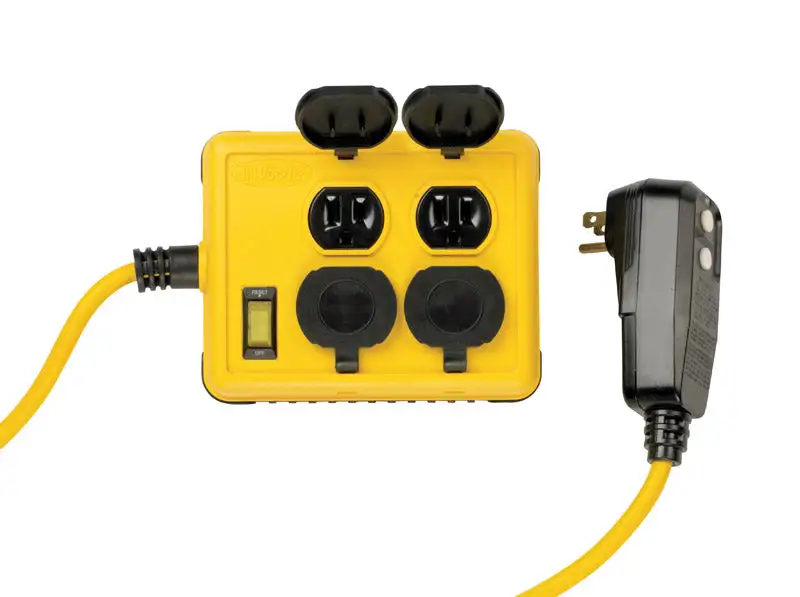 Southwire Yellow Jacket 6 ft 4 Outlet Workshop Power Box Yellow