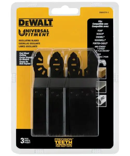 DeWalt DWA4270-3 Precision Tooth Blade 1-1/4 Inch Fine Cutting