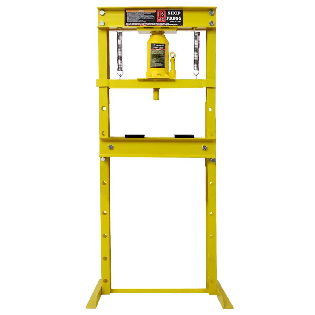 Hydraulic Shop Press 12 Ton Capacity Floor Mount Press Plates g-h