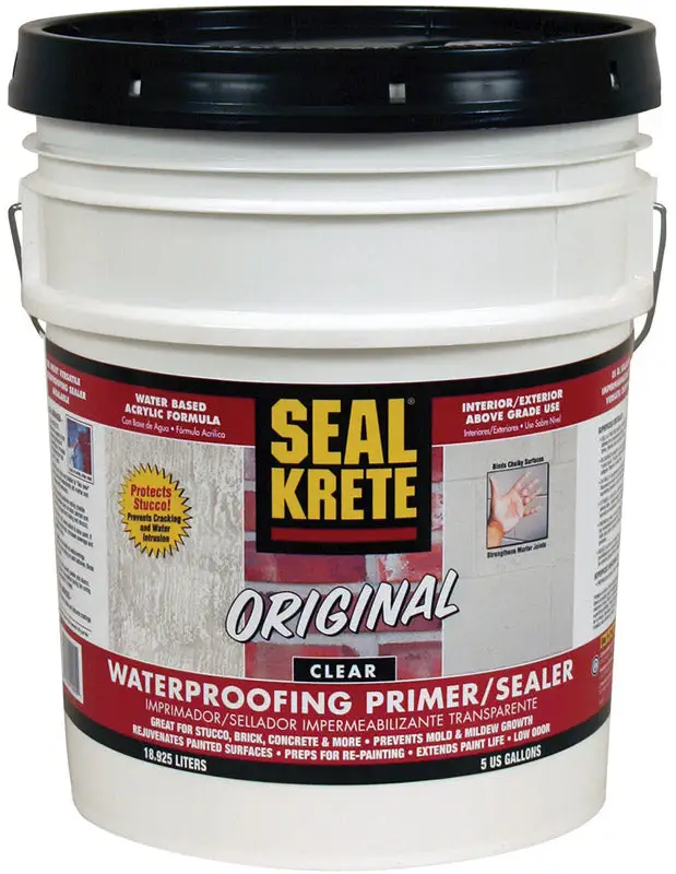 Seal Krete Original Clear Waterproofing Primer & Sealer 5 Gallon