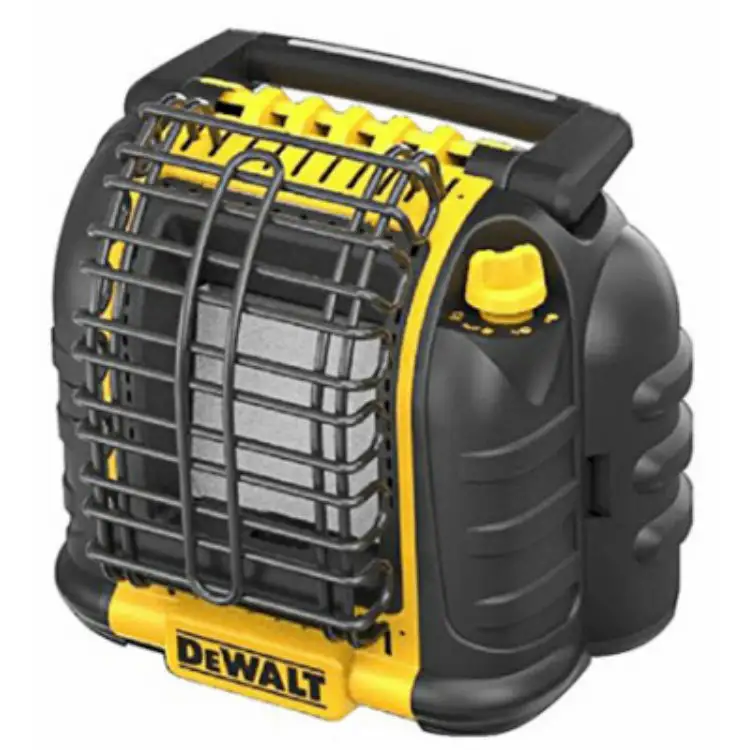 DeWalt F332000 Cordless Portable Propane Radiant Heater 12000 BTU Indoor Outdoor Use