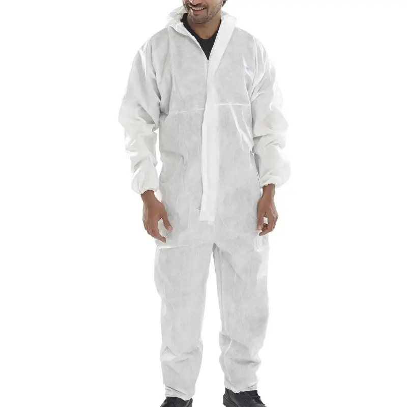 Beeswift Disposable Coverall Microporous Type 5/6 Chalk