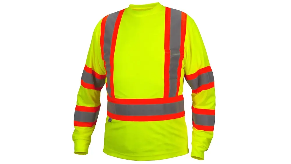 Pyramex Hi-Vis Extended Sleeve Moisture Wicking Safety T-Shirt