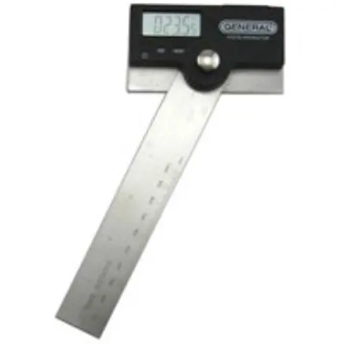 General Tools 1702 Pivoting Arm Digital Protractor 6 Inch Angle Finder Precision Woodworking and Metalworking
