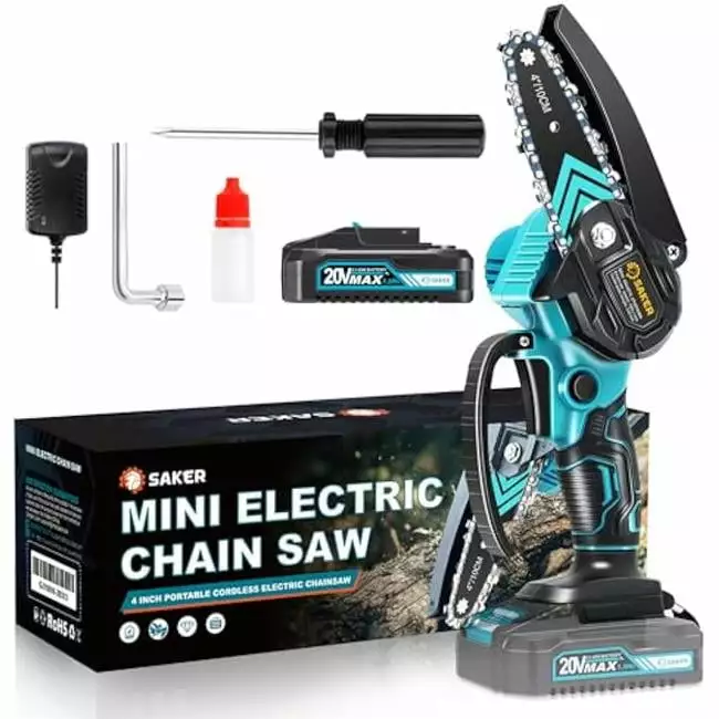 Nuegear Pruning Shears Travel-friendly Electric Cordless Chainsaw Tree Branches. Courtyard. Houtilizehold & Garden. Black