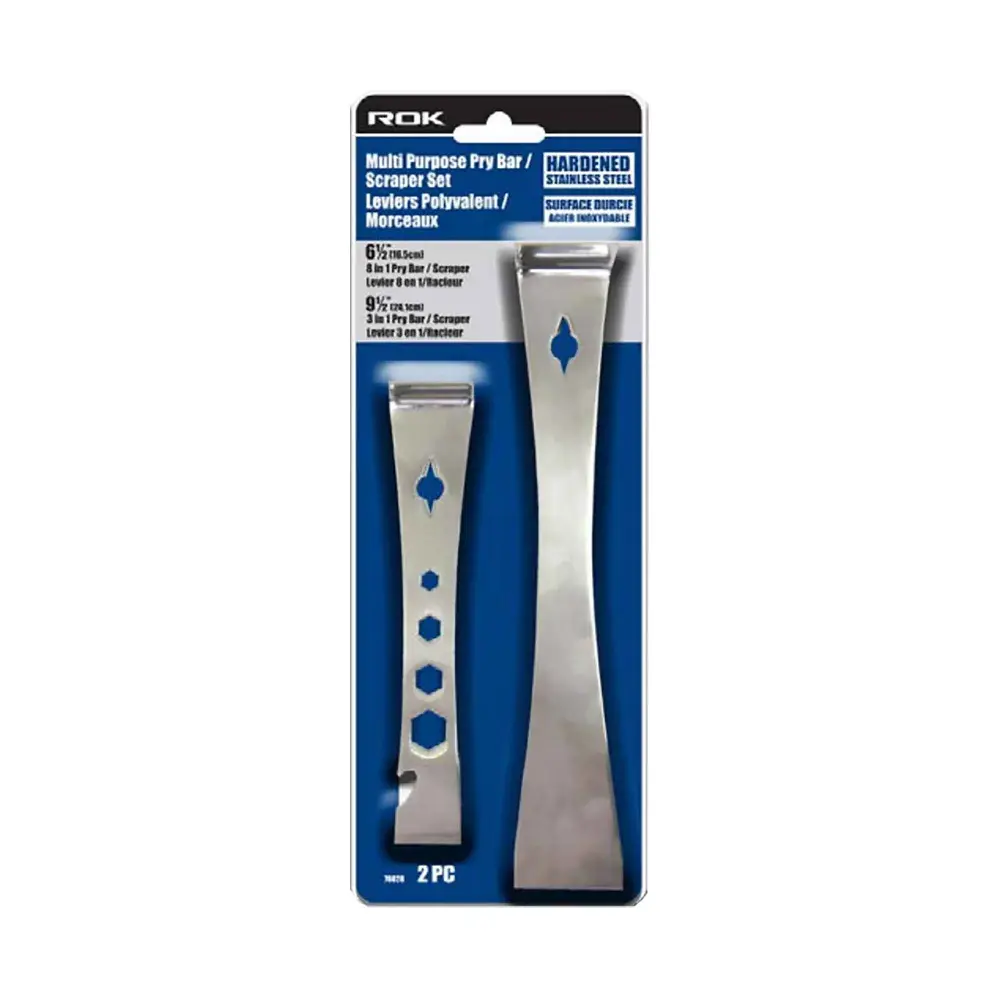 Multi-Purpose Pry Bar and Scraper Place, 2-Piece
