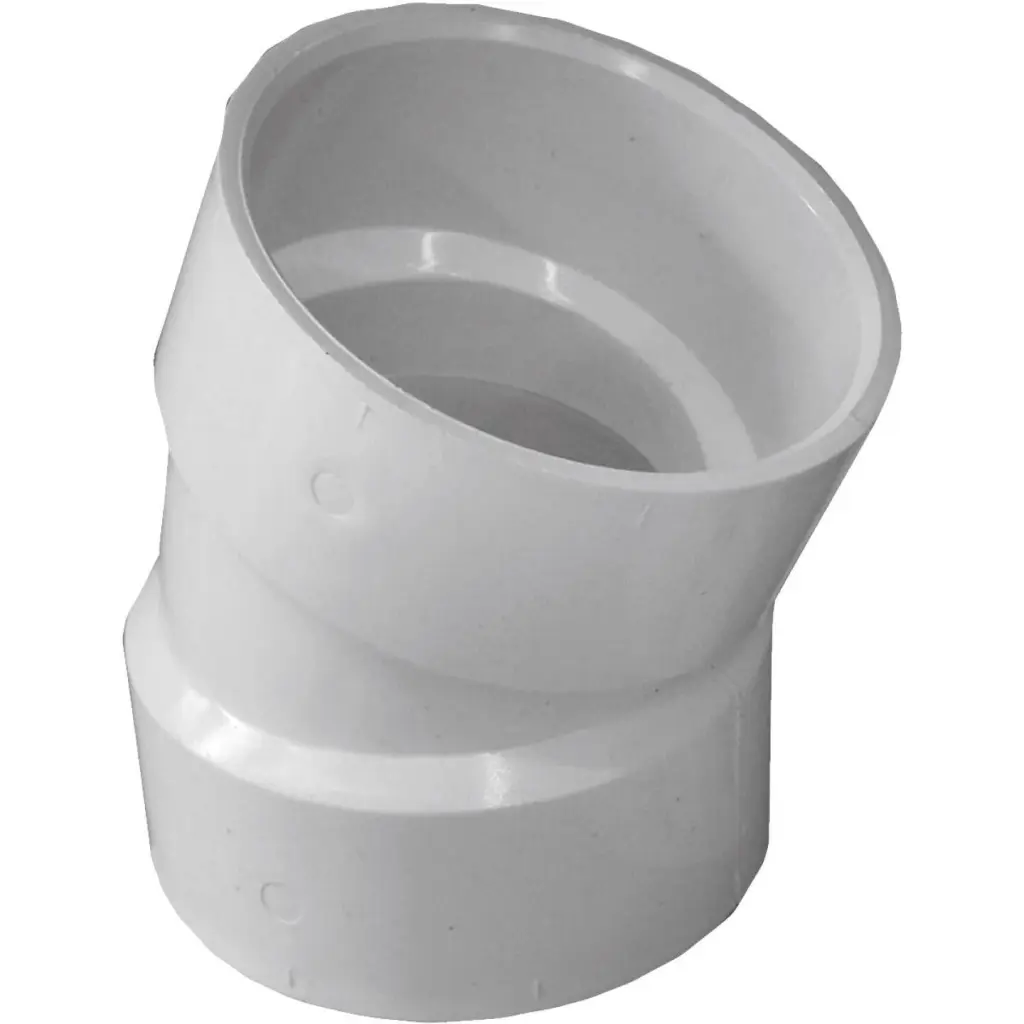 Charlotte Pipe 3-Inch 22.5D DWV PVC Elbow Plumbing Systems