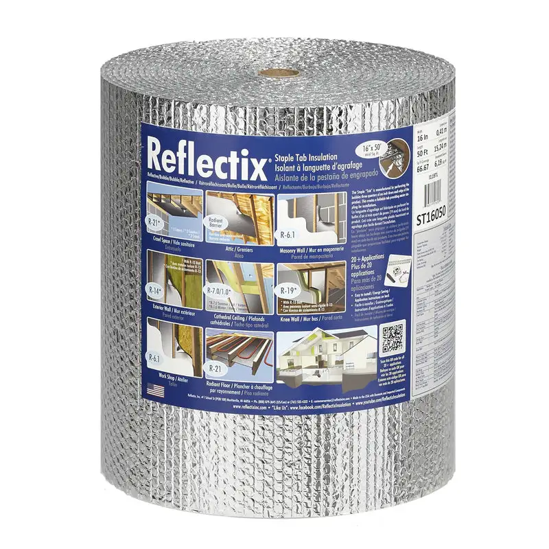 Reflectix Reflective Radiant Barrier Foil Insulation Roll 16 Inch X 50 Feet 67 Sq Ft Coverage