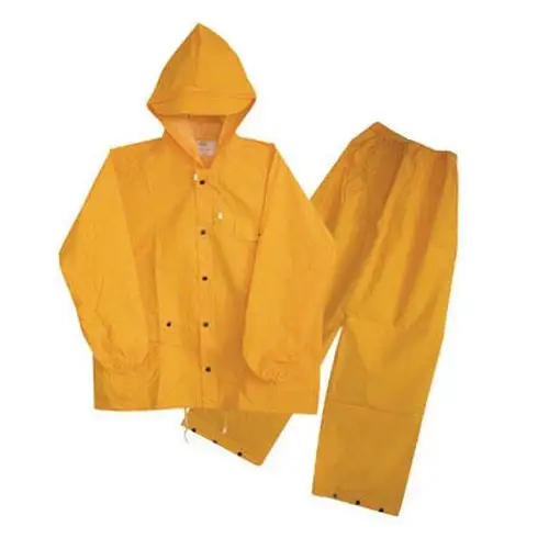 Boss 3PR0300YX Three Piece Rain Suit 35 Mil Yellow Outdoor Work