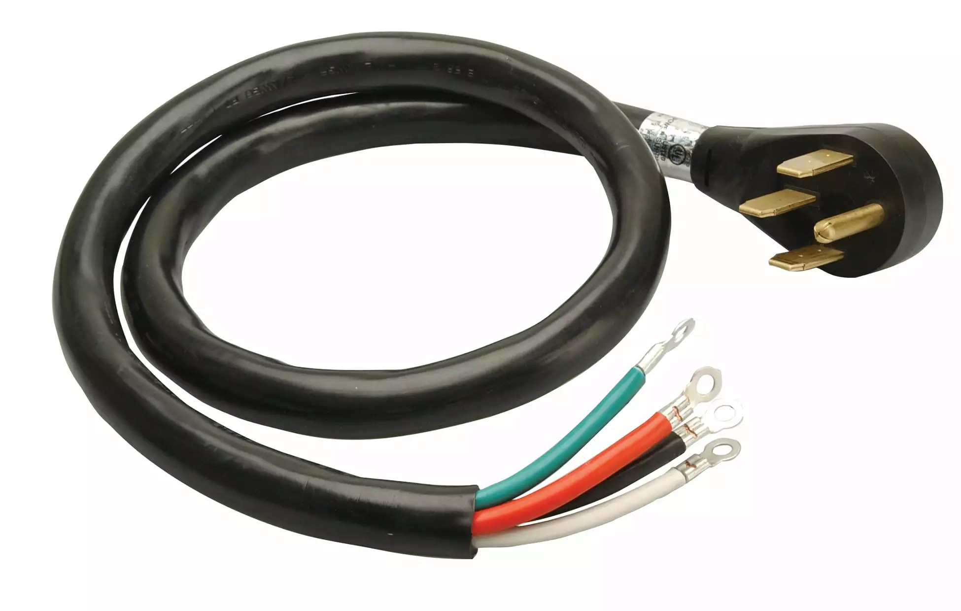 Coleman Cable 9044SW8808 4' Black Range Cord