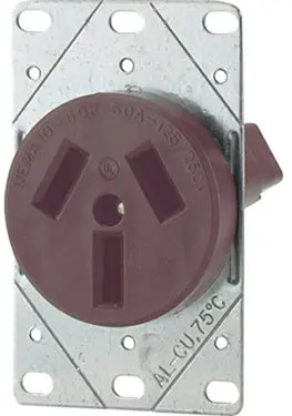 RECEPTACLE FLUSH RANGE Electrical Outlet Stoves and Ranges Cooper Wiring