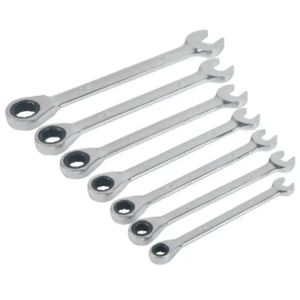 Apex Tool 44019 Ratcheting Wrench Set 72 Teeth 10-Piece Professional Tool Set