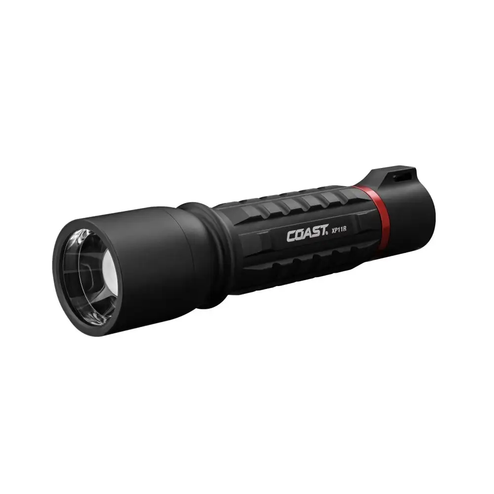 Coast XP11R Rechargeable Flashlight. Aluminum. Black