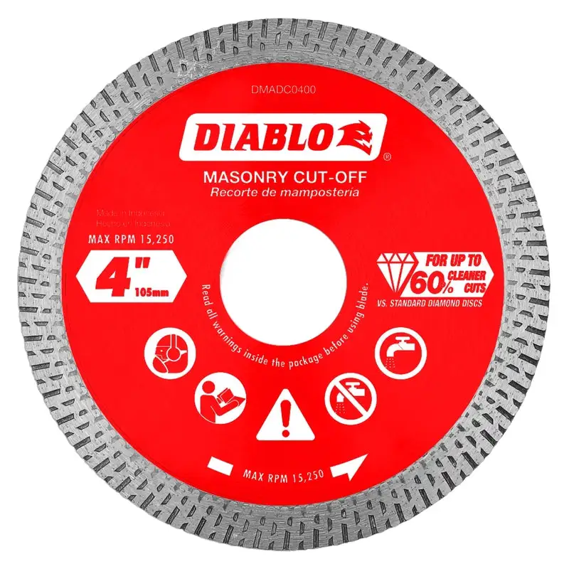 Diablo 4 Inch Bi-Metal Reciprocating Saw Blade 14/18 TPI 5-Pack