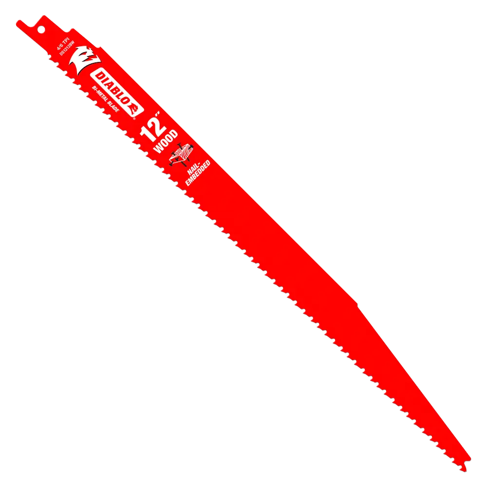 Diablo DS1212BW25 BiMetal Recip Blade Nail-Embedded Wood 12 Inch 25-Pack