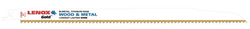Lenox Double Tang 9 Inch Diamond Grit Reciprocating Saw Blade Multi TPI 1 Pack Masonry and Hard Materials