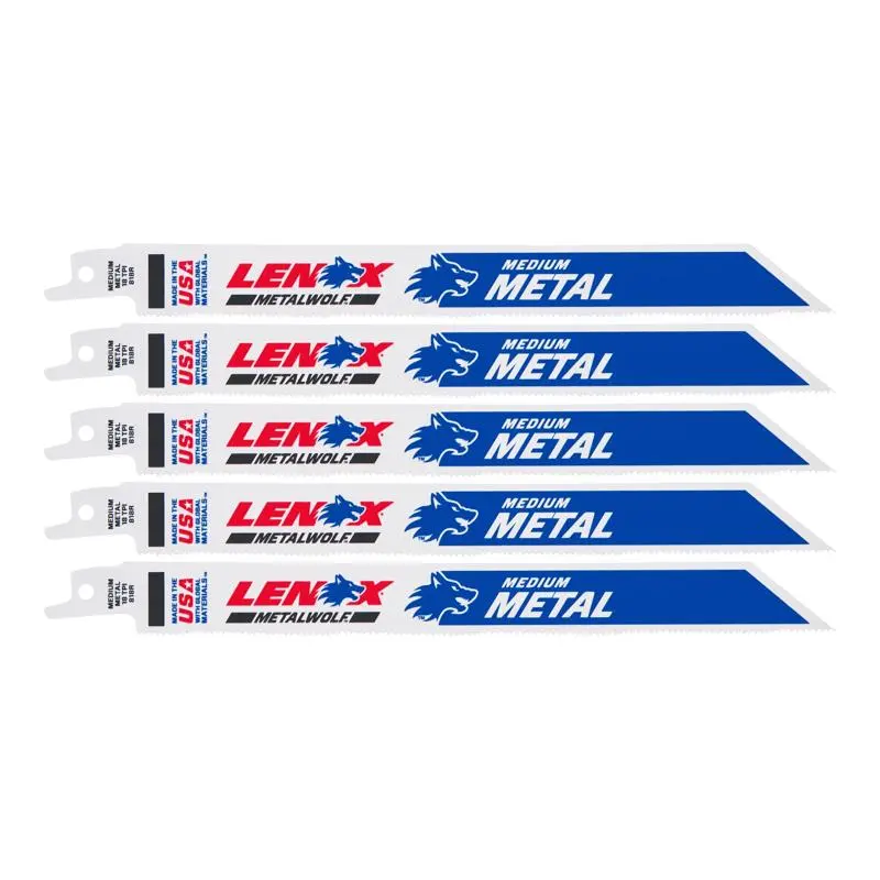 LENOX METALWOLF 8 . Bi-Metal WAVE EDGE Reciprocating Saw Blade 18 TPI Single Blade Extended Reach
