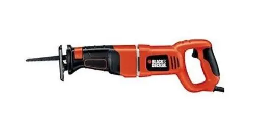 Black & Decker RS500K Reciprocating Saw Clamp 1-1/8 8.5A Cutting