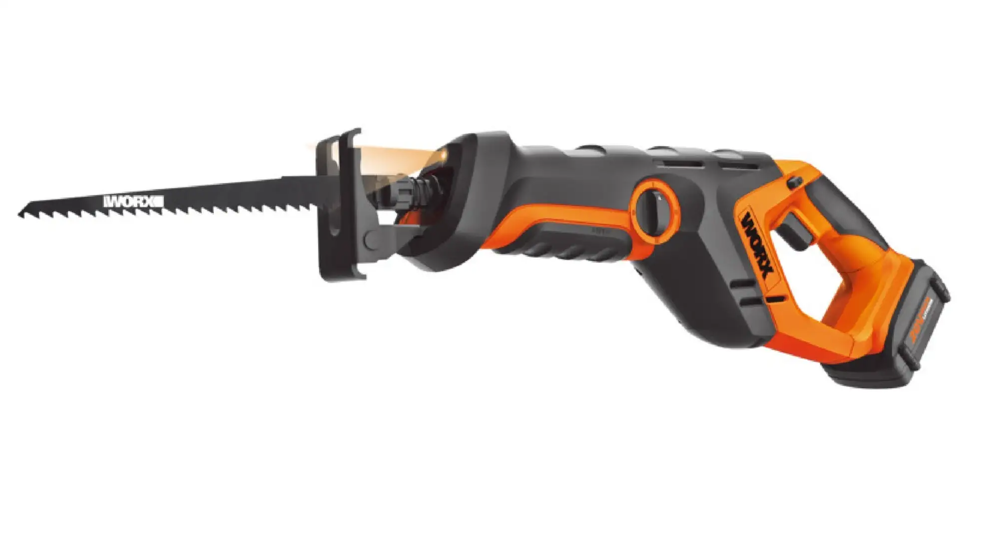 Worx WX508L 20 Volt Reciprocating Saw Orange Cordless Power Tool