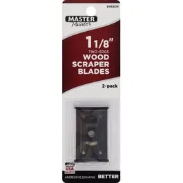 1-1/8-Inch 2-Edge Scraper Blades 2-Pack Precision Work Master Painter