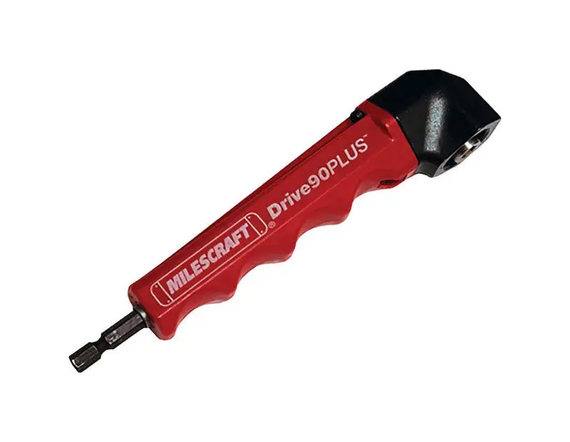 Milescraft Drill90Plus Right Angle Drill Attachment 1 Pack Tight Space Drilling