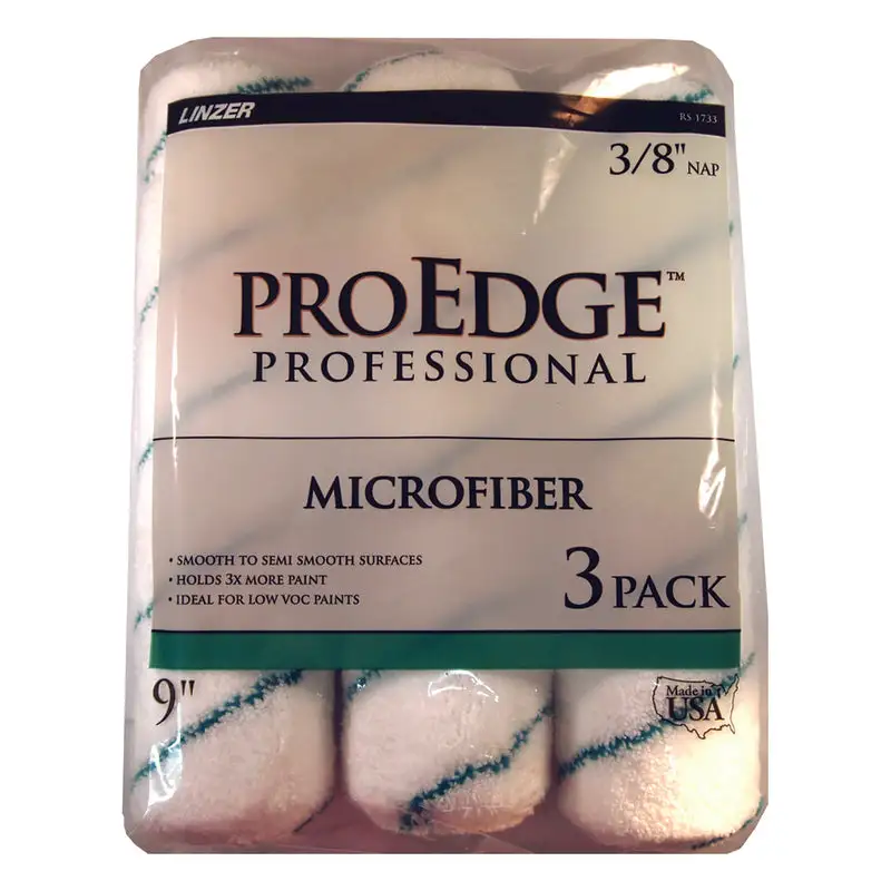 Linzer ProEdge 9 Inch Paint Roller Cover Professional Grade Pack 6