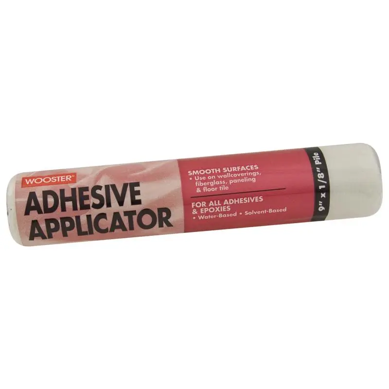 Wooster Fabric 1/8 x 9 W Regular Adhesive Applicator Roller Cover 1 pk Pack 12