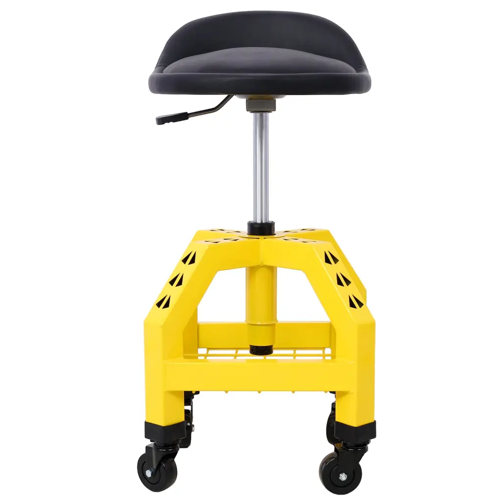 Pneumatic 360 Degree Swivel Stool Mechanics Rolling Creeper Seat g-h