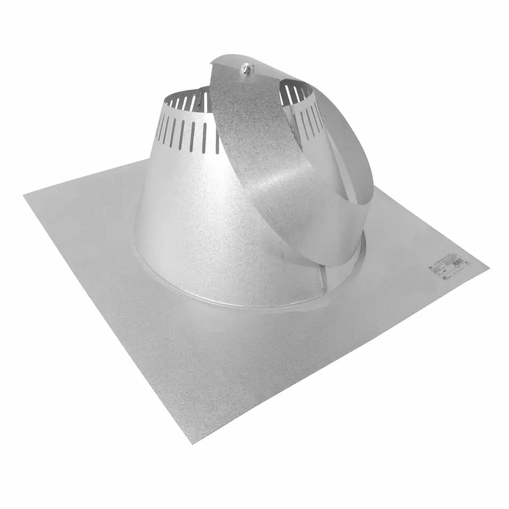 Adjustable Flashing Roof Slope from 0/12 to 6/12, 7'' Chimney