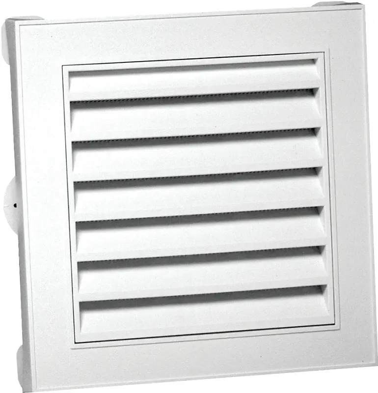 Canplas 626043-00 Gable Vent, 15.154 L, 15.154 W, Polypropylene, Chalk