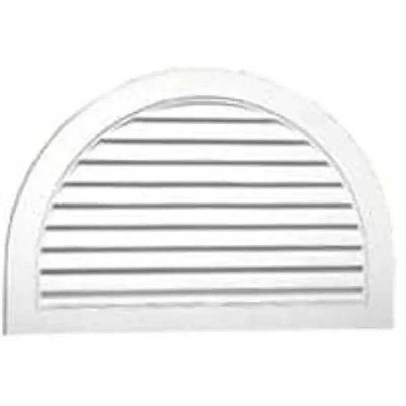 Duraflo 626095-00 Gable Vent, 22-1/2 L, 33-3/4 W, Vinyl, Chalk