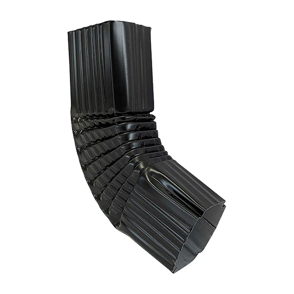 B Elbow Galvalume Gutter Downpipe, Ebony (2" x 3")