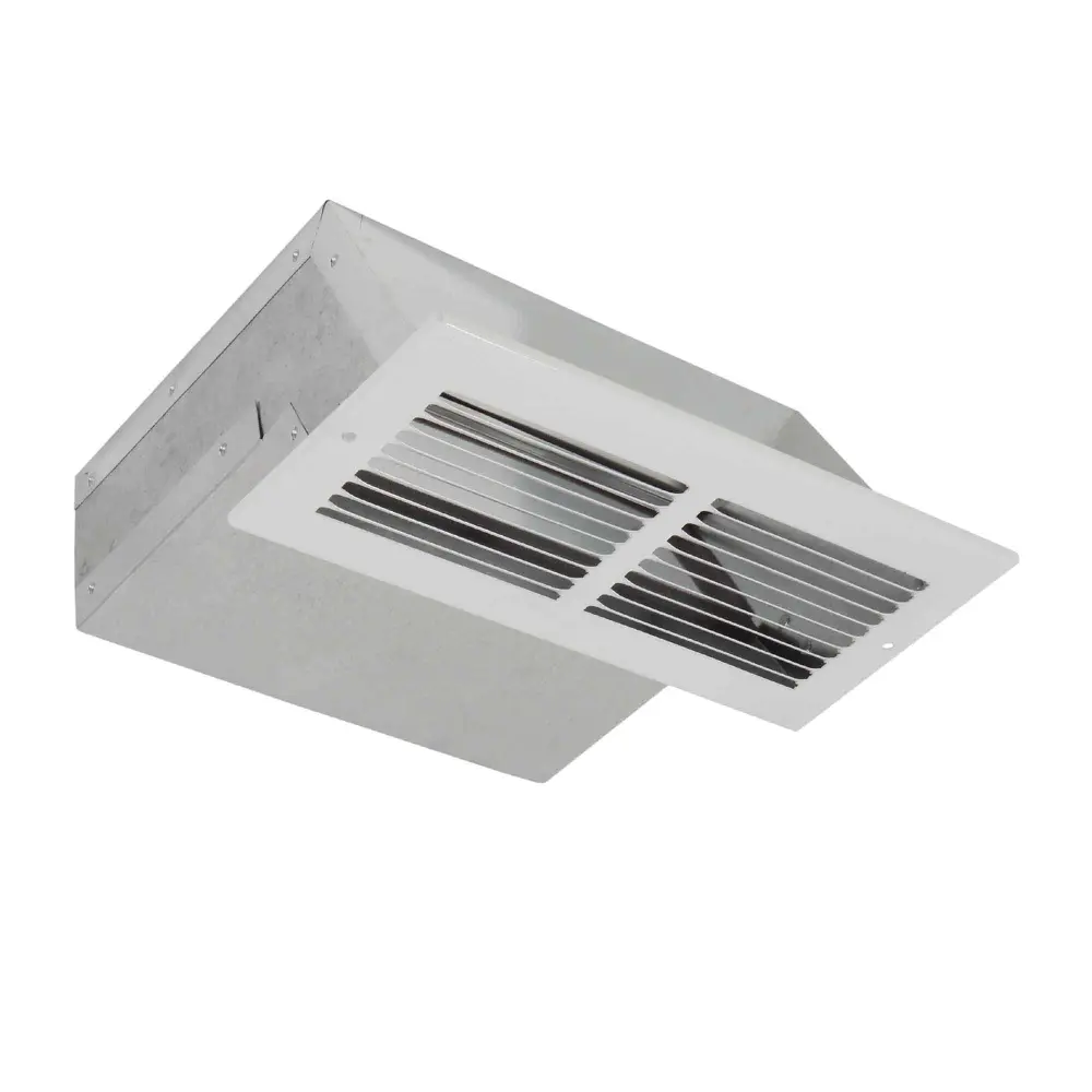 Exhaust Vent Soffit Galvanized Hardened Grille Painted White, 3-1/4" x 10"