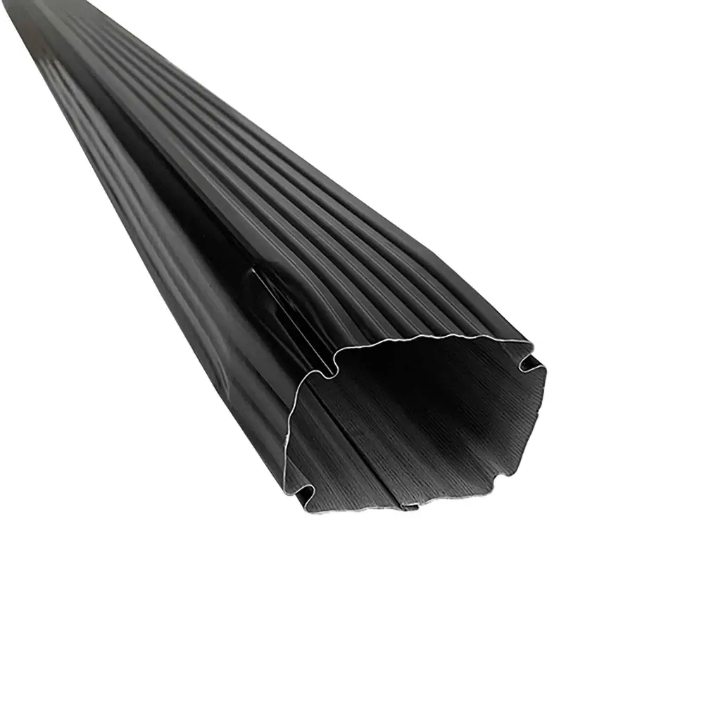 Galvalume Gutter Downpipe, Charcoal (5' x 2" x 3")