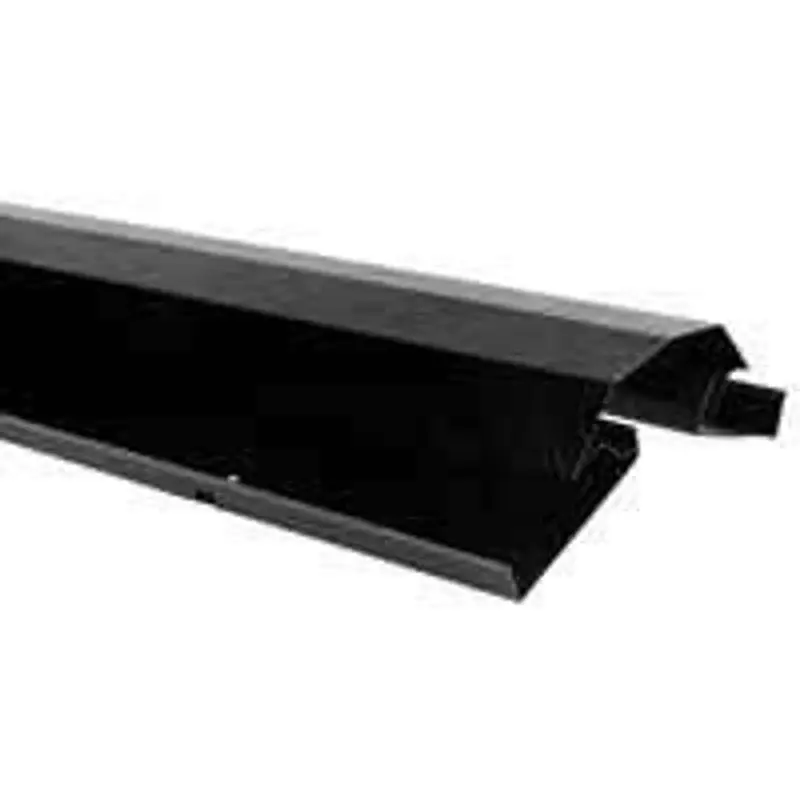 Lomanco LomanCool LPR10B Series Ridge Vent, 3/12 to 12/12 Roof Pitch, 10 ft L, Aluminum, Jet-black