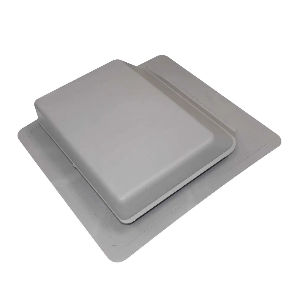 Slantback Rear-Angled Roof Vent 17.25" x 18.25" x 4.14" (61 ft²), Grey