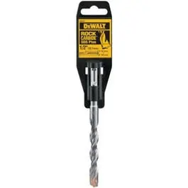 1/2 x 4 x 6-. Carbide SDS Plus Hammer Bit Heavy Duty Drilling Dewalt