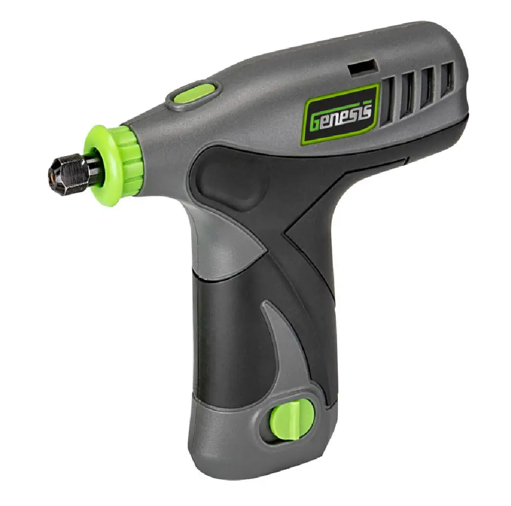 Genesis GLRT08B-65 8V Lithium-Ion Rotary Tool Precision Cutting and Grinding