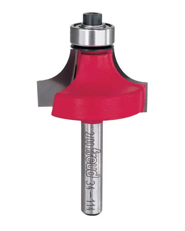 Freud 1-3/8 Inch Diameter 3/8 Inch Radius 2-3/16 Inch Length Carbide Rounding Over Router Bit