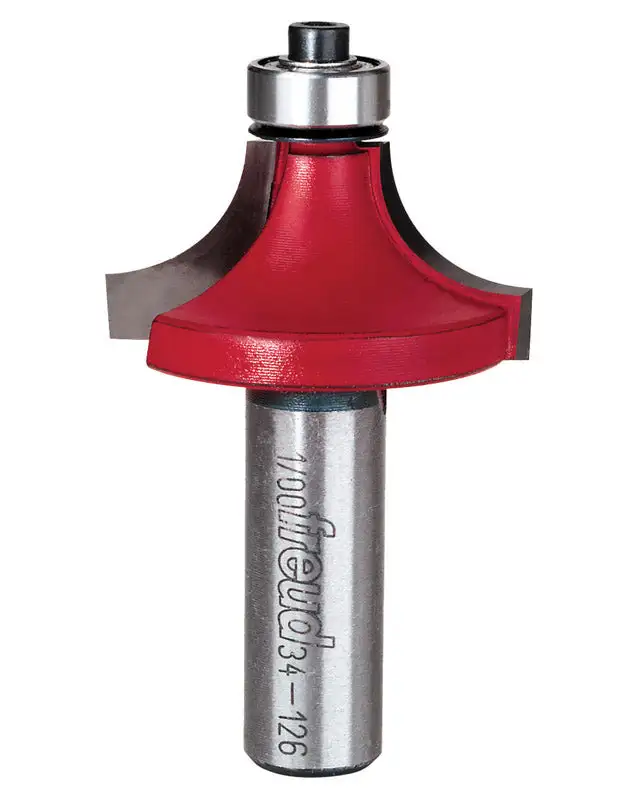 Freud 1-5/8 Inch Carbide Rounding Over Router Bit 1/2 Inch Shank