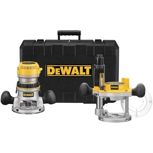 DeWalt DW618PK Router Combo Kit 2-1/4hp Professional Woodworking Tool