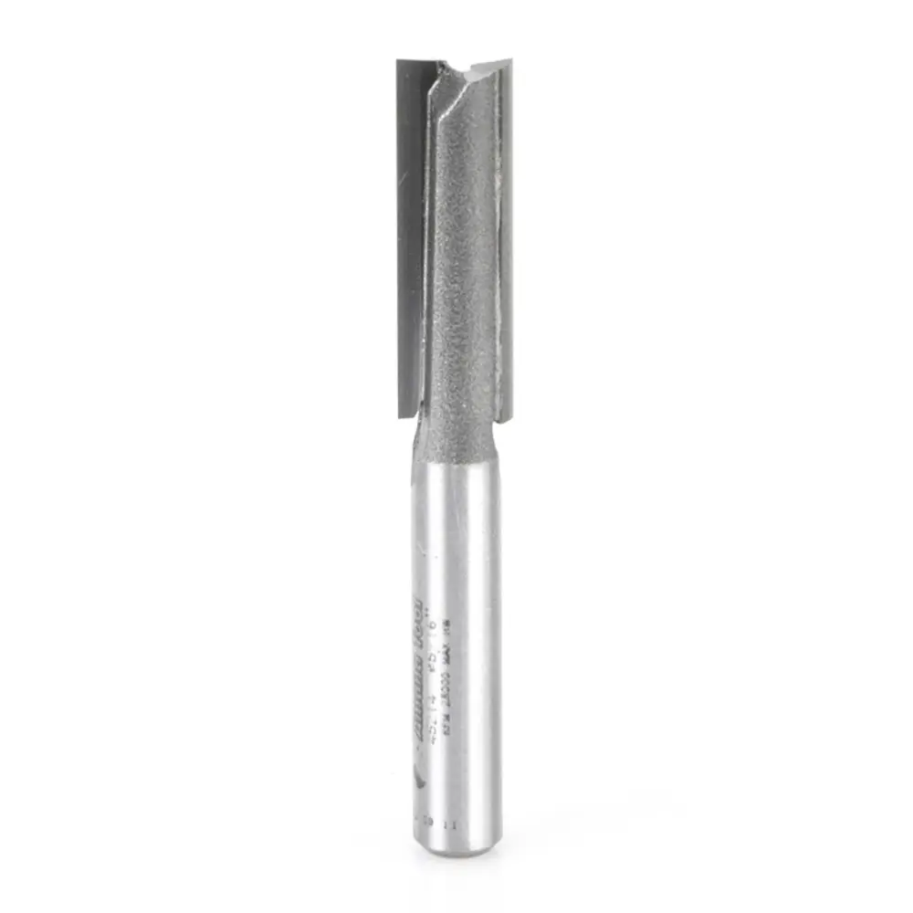 Amana Tool 45214 Carbide Tipped Straight Plunge High Production 5/16 D x 1 CH x 1/4 SHK x 2-1/4 Inch Lengthy Router Bit