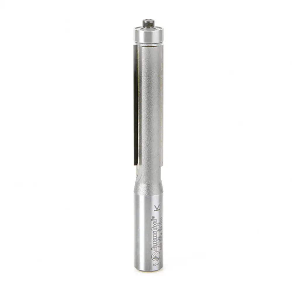 Amana Tool 47126 Carbide Tipped Flush Trim 1/2 D x 2 CH x 1/2 SHK x 4-1/4 Inch Lengthy Router Bit w/ Lower Ball Bearing