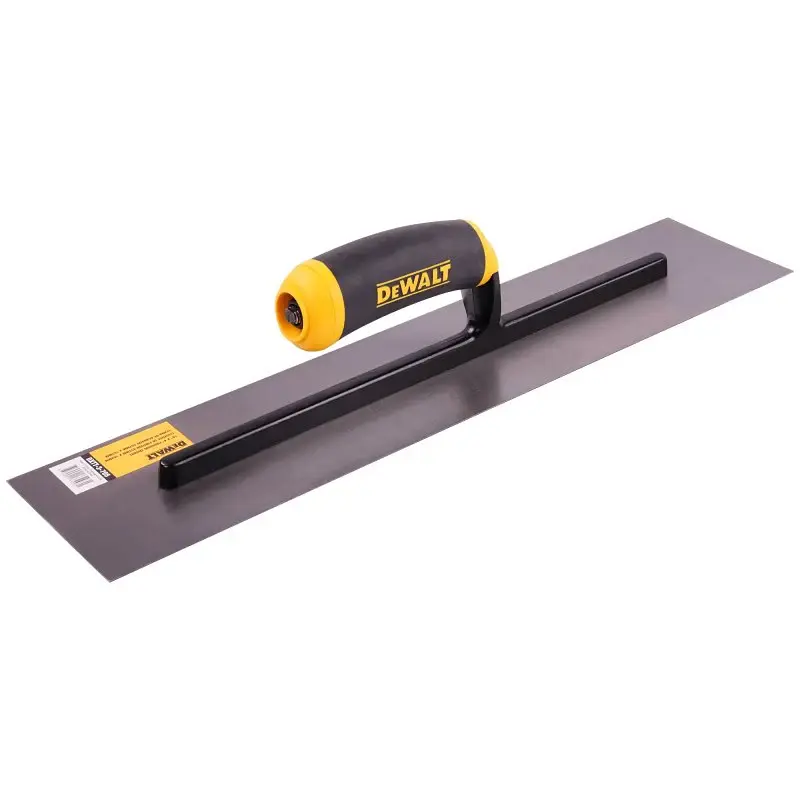 DEWALT DXTT-3-705 Finishing Trowel, 18 L Blade, 4 W Blade, Carbon Alloy Blade, Square End, Soft Grip Handle
