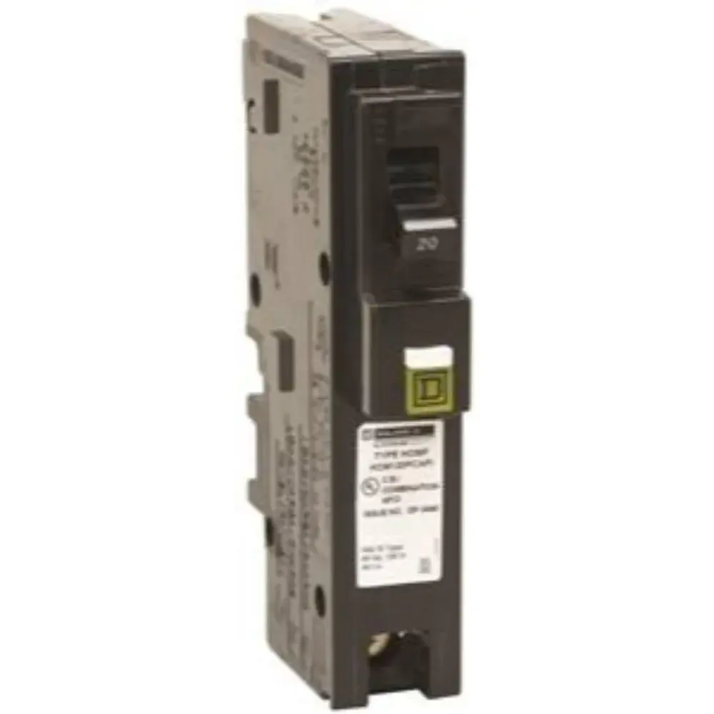 HOMELINE MINI CIRCUIT BREAKER, PLUG-ON NEUTRAL, 20 , 1 POLE, 120 VAC, 10 KA AIR